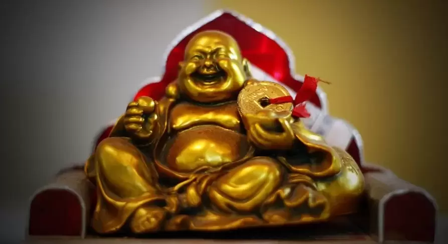 amulet za srečo - smejoči se Buda